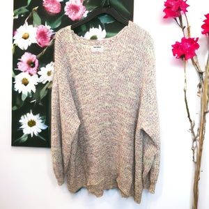 Old Navy v neck women’s colorful knit sweater plus size XXL